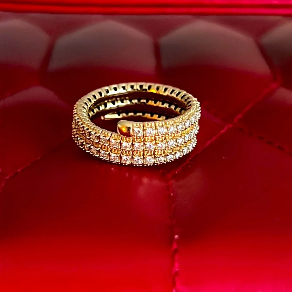 14k WRAP RING 1 CTW - Picture 1 of 7
